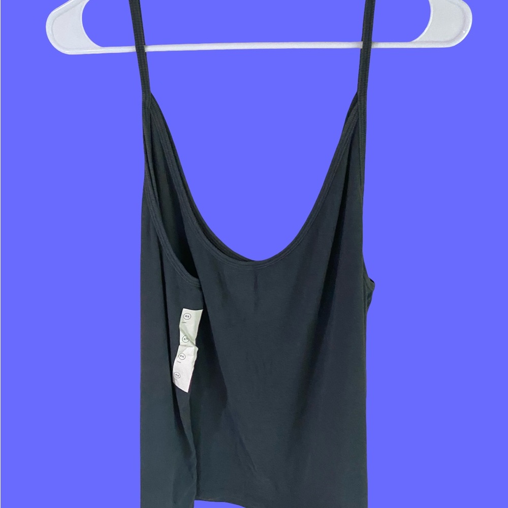 Charcoal gray Women's spaghetti straps Top NWOT